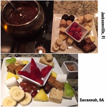 The Melting Pot - Dessert dippers. :T The fondue pot of chocolate in Savannah wasn't even worth taking a picture of--it was that underwhelming :( - Fondue Near Me - Savannah, Georgia The Melting Pot - Dessert dippers. :T The fondue pot of chocolate in Savannah wasn't even worth taking a picture of--it was that underwhelming :( - Fondue Near Me - Savannah, Georgia