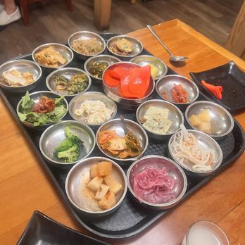 HanBul Korean BBQ - Ban Chan delish!! So so much and yummyness. We had a great time exploring the veggies and rest of ban c - Korean Near Me - Santa Rosa, California HanBul Korean BBQ - Ban Chan delish!! So so much and yummyness. We had a great time exploring the veggies and rest of ban c - Korean Near Me - Santa Rosa, California