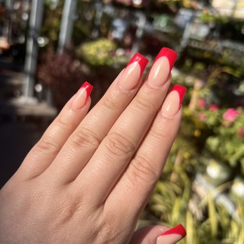Peacock Nails - Full set French tip - Nail Salons Near Me - Lemon Grove, California Peacock Nails - Full set French tip - Nail Salons Near Me - Lemon Grove, California