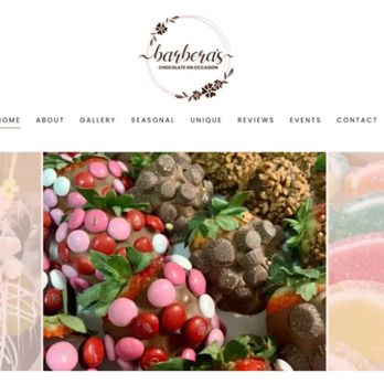Advancement ROI - Barbera's Chocolate Website - Marketing Near Me