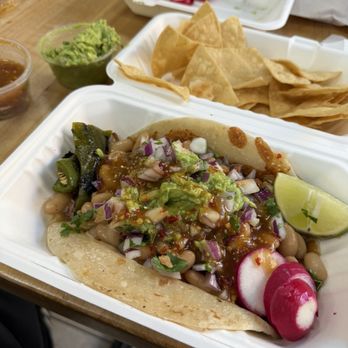 Perro Exquisite Taco - The #2, chips, drink, taco perro, and I got a side of guac. So good - Tacos Near Me - Cerritos, California Perro Exquisite Taco - The #2, chips, drink, taco perro, and I got a side of guac. So good - Tacos Near Me - Cerritos, California