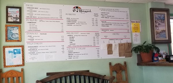 Menu photo 4 El Parasol Santa Fe, NM