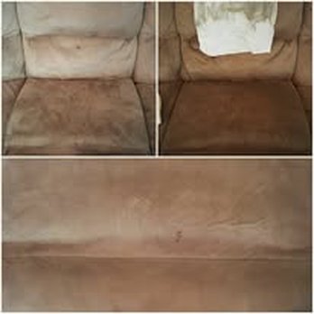 Premier Steam - Couch cushions Dry steamed before & after - Office Cleaning Near Me