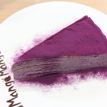 Mango Mango Dessert - Ube Mille Crepe Cake | Instagram: @telephonesmoothie - Desserts Near Me - Denver, Colorado