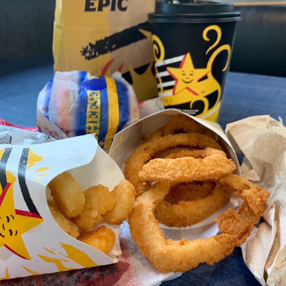 Hot coffee and delicious hot onion rings and hash browns! Hot coffee and delicious hot onion rings and hash browns!