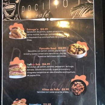 Medio Pocillo Café - Menu - Breakfast & Brunch Near Me - Carolina, Puerto Rico