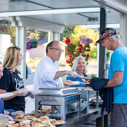 Green Valley Community Church - Pulled pork sliders after Saturday night service prepared by Chef John Saunders.