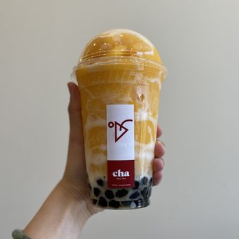Cha Thai Tea - Mango Coco with boba - Bubble Tea Near Me - Berkeley, California
