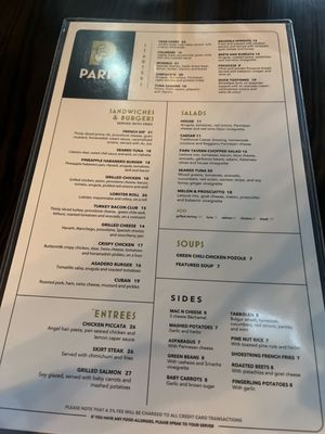 Menu photo 3 Park Tavern El Paso, TX