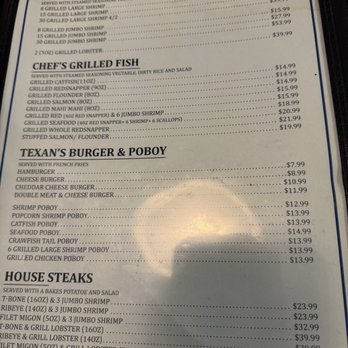 Angleton Seafood - Menu December 2025 - Seafood Near Me - Angleton, Texas
