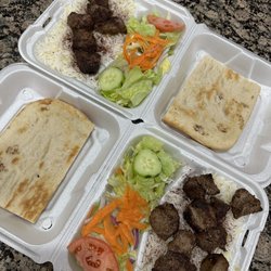 Red Kabob - #4. Lamb Kabob Platter  #9. Lamb & ground beef Kabob Platter