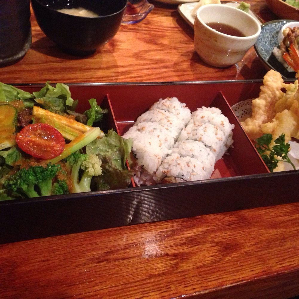 Ajisai - Bento A with assorted tempera! - Japanese Near Me - West Hollywood, California Ajisai - Bento A with assorted tempera! - Japanese Near Me - West Hollywood, California