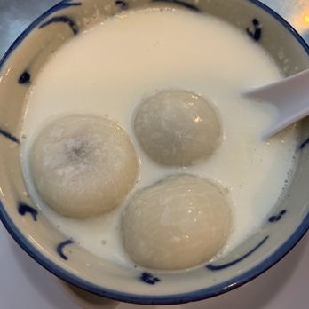 Dessert Republic - Almond tea with sesame ball - Chinese Near Me - San Mateo, California