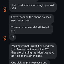 Los Angeles Phone Freaks - Messages of me and owner