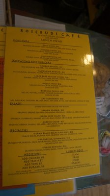 Menu photo 7 Rosebud's Cafe Jackson, CA