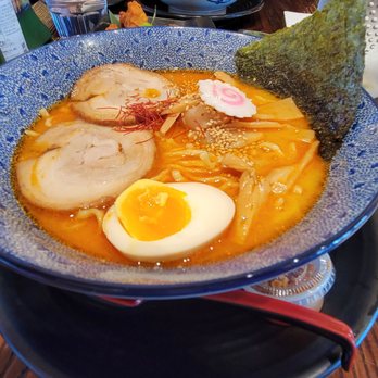 Hinodeya Ramen Bar - Spicy Miso Ramen Spice Level 1 - Ramen Near Me - Campbell, California