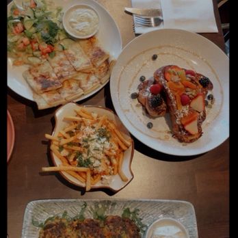 Fig & Lily Garden - Such an amazing meal! The zucchini pancakes, French toast, gözleme, and feta cheese French fries were definitely the highlights. - Mediterranean Near Me - Morristown, New Jersey