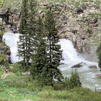 Granite Hot Springs & Camp Ground - Waterfall just outside of the springs. - Campgrounds Near Me - Jackson, Wyoming Granite Hot Springs & Camp Ground - Waterfall just outside of the springs. - Campgrounds Near Me - Jackson, Wyoming