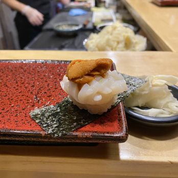 Matsunori - Uni scallop - Sushi Bars Near Me - New York, New York