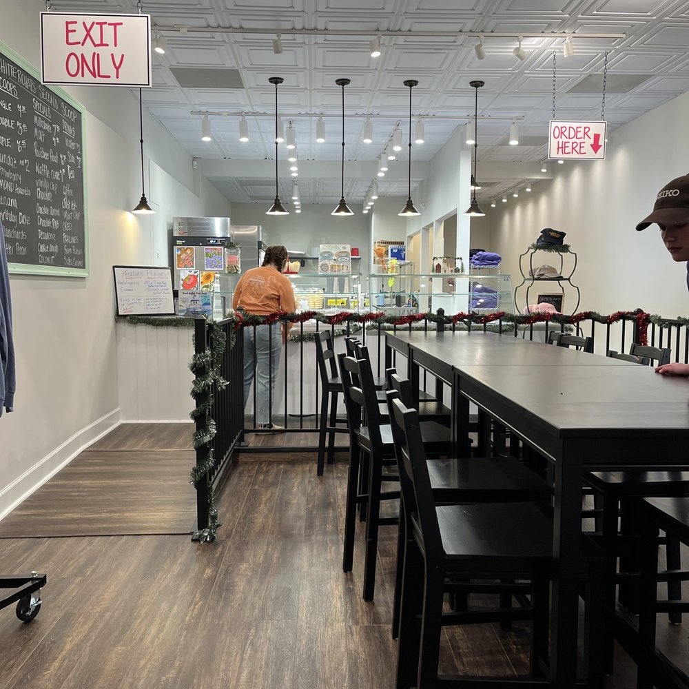 Chitterchats Second Scoop - Kilmarnock - a man standing at the counter - Ice Cream & Frozen Yogurt Near Me - Kilmarnock, Virginia