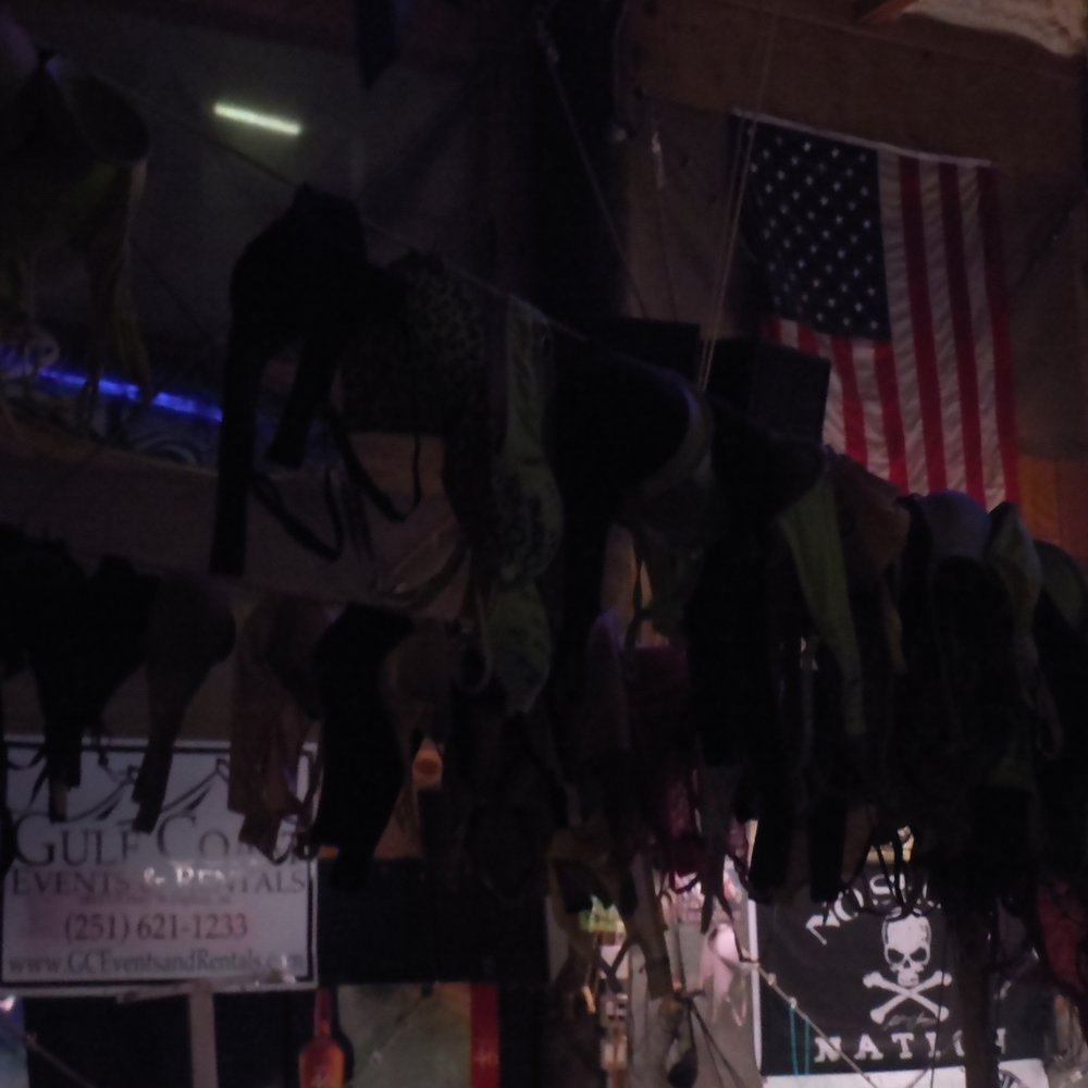 Flora-Bama Lounge, Package & Oyster Bar - The infamous bra line! - Music Venues Near Me - Pensacola, Florida