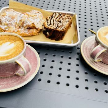 Mr Rabbit - Cappuccino, almond croissant and chocolate babka - Coffee & Tea Near Me - Philadelphia, Pennsylvania Mr Rabbit - Cappuccino, almond croissant and chocolate babka - Coffee & Tea Near Me - Philadelphia, Pennsylvania