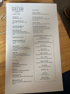 Menu photo 2 East End Gastropub Capitola, CA Menu photo 2 East End Gastropub Capitola, CA