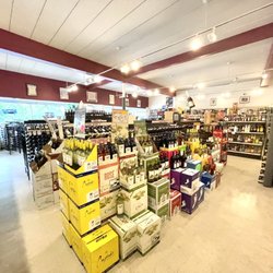Cork'n Bottle Package Store - Wine section is beyond the wall of displays