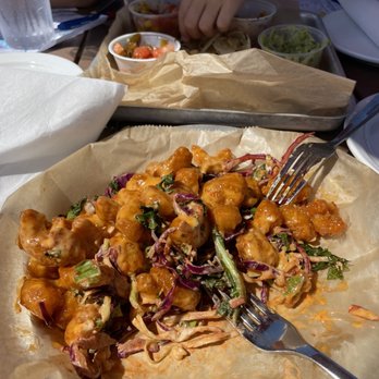 Dockers Fish House - Bang bang shrimp - delicious! This is about half of what we were served. - Sushi Bars Near Me - Muskegon, Michigan Dockers Fish House - Bang bang shrimp - delicious! This is about half of what we were served. - Sushi Bars Near Me - Muskegon, Michigan