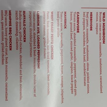 Mondo Pizza - Menu - Pizza Near Me - Dallas, Texas