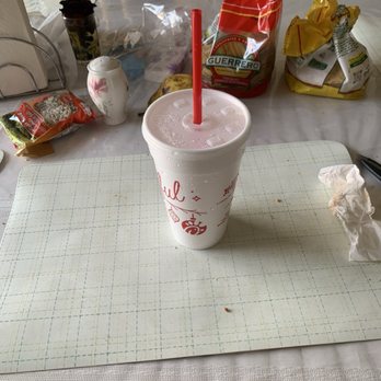 Chick-fil-A - Well my drink from chicken fil-a yummy I ate the sandwich that's why I didn't find a picture  Chick-fil-A Lemonade - Fast Food Near Me - San Marcos, California