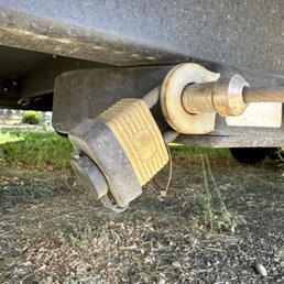 One of our many problems: the previous owners crap was left in and on the RV. Literally.