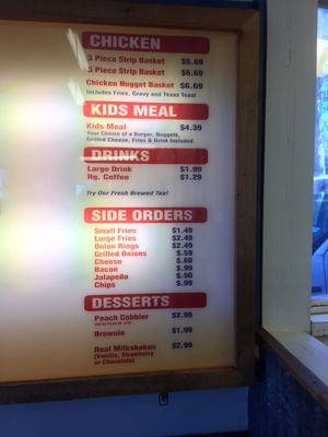 Menu photo 6 Billy Bob's Hamburgers Hondo, TX Menu photo 6 Billy Bob's Hamburgers Hondo, TX