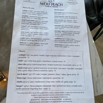 Wolf Peach Public House - Menu - Breakfast & Brunch Near Me - Parker, Colorado Wolf Peach Public House - Menu - Breakfast & Brunch Near Me - Parker, Colorado