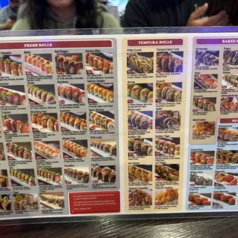 Show Sushi - Menu - Sushi Bars Near Me - San Dimas, California