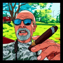 Sturman's Smoke Shop - Enjoying the moment on the patio.