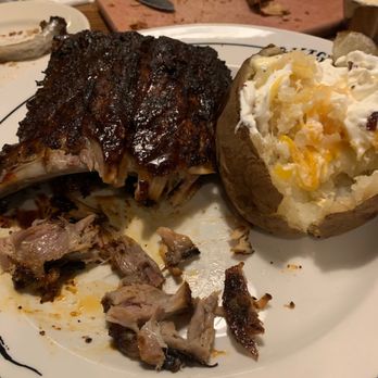 Saltgrass Steak House - Ribs and a baked potato. - Seafood Near Me - New Braunfels, Texas