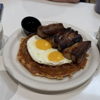 Briarpatch Restaurant - Pork Belly waffle and eggs - American Near Me - Winter Park, Florida