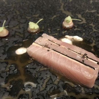 Gabriel Kreuther - Hamachi, Black Truffle & Foie Gras Mille-Feuille - French Near Me - New York, New York