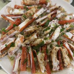 Chef Wong Bistro - Steamed King Crab Legs over hor fun