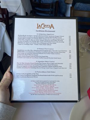 Menu photo 7 La Ciccia San Francisco, CA Menu photo 7 La Ciccia San Francisco, CA