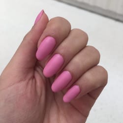 Odyssey Nails - Matte pink nails