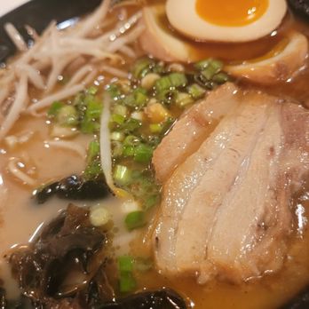 Ramen Ya - Black Tonkotsu w/ extra egg. | Broth was rich and full of umami, Oishi! Portion was substandard. - Ramen Near Me - Glen Burnie, Maryland Ramen Ya - Black Tonkotsu w/ extra egg. | Broth was rich and full of umami, Oishi! Portion was substandard. - Ramen Near Me - Glen Burnie, Maryland