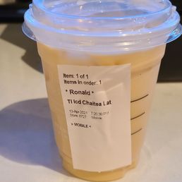Iced Chai Latte