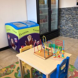 In the waiting area