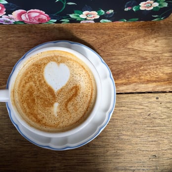 Found Coffee - Vanilla latte w/ almond milk - Coffee & Tea Near Me - Los Angeles, California Found Coffee - Vanilla latte w/ almond milk - Coffee & Tea Near Me - Los Angeles, California