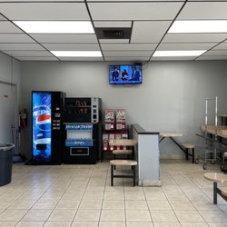 Milan Laundromat - Entertainment and wait area.