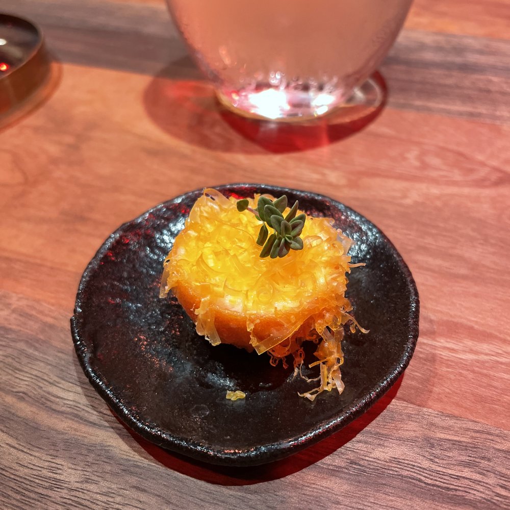 Eculent - Parsnip cream tart, Mimolette cheese, thyme - New American Near Me - Kemah, Texas