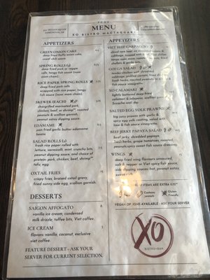 Menu photo 2 XO Bistro Edmonton, AB