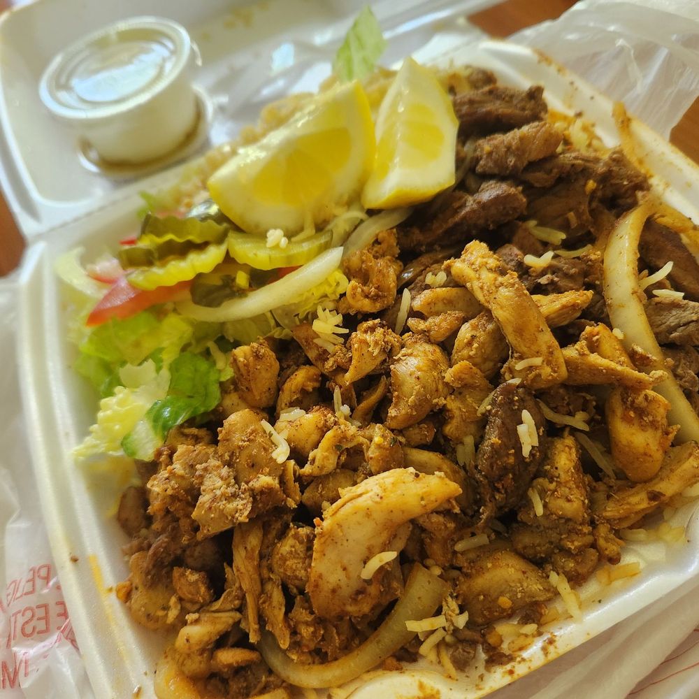 Mix shawarma plate. So much food for less than 20 dollars. Mix shawarma plate. So much food for less than 20 dollars.